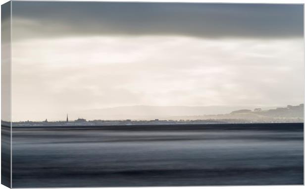 Ayr in Storm Canvas Print by Robert McCristall