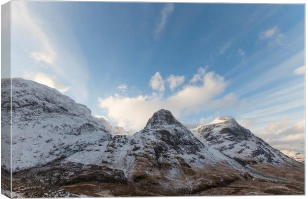 Gear Aonach of the Three sisters Canvas Print by Robert McCristall