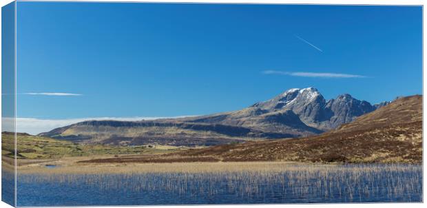 Bla Bheinn (Blaven)  Loch Cill Chriosd Canvas Print by Robert McCristall