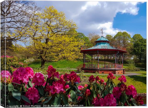Bandstand Blooms Canvas Print by Simon Martinez