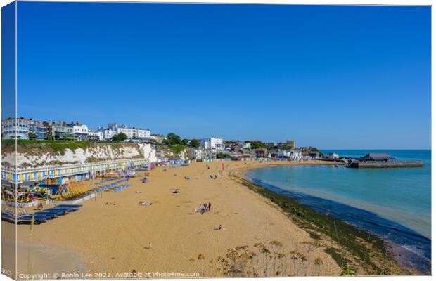 Broadstairs Viking Bay Canvas Print by Robin Lee