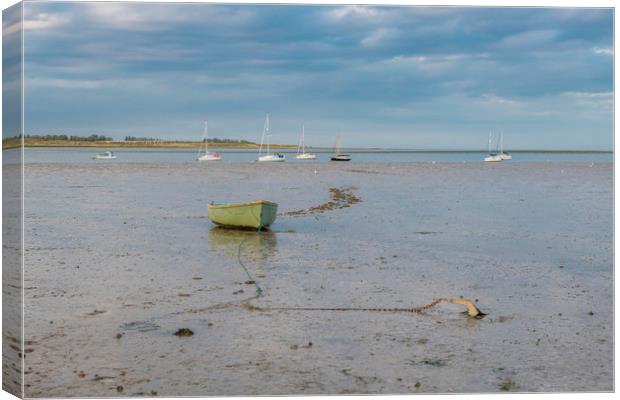 Boats on The Swale Canvas Print by Robin Lee