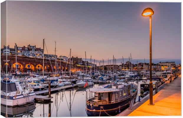 Ramsgate Royal Harbour and Marina Canvas Print by Robin Lee