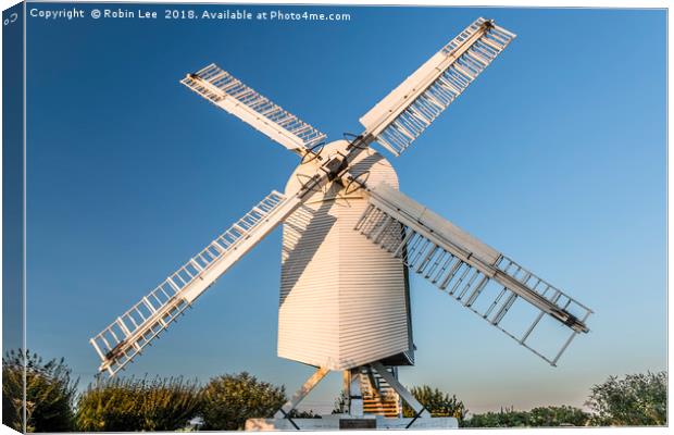 Chillenden WIndmill Kent Canvas Print by Robin Lee