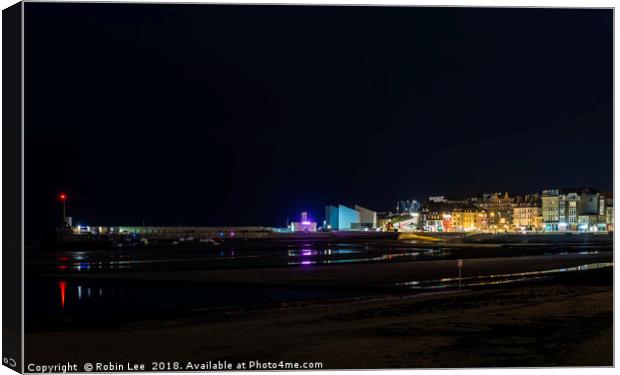 Margate by night Canvas Print by Robin Lee