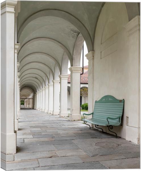 The empty bench Canvas Print by Paolo Seimandi