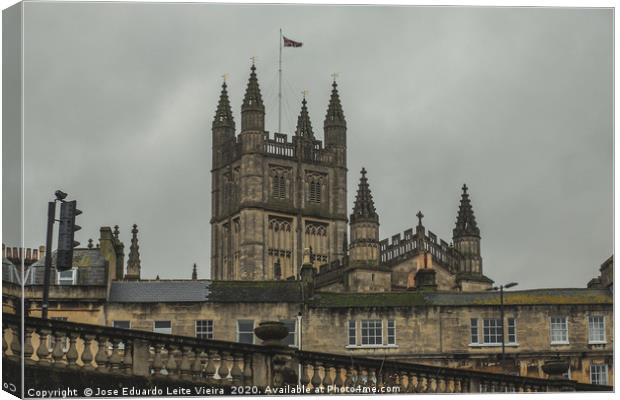 Bath Abbey Canvas Print by Eduardo Vieira