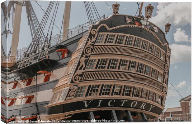 HMS Victory Canvas Print by Eduardo Vieira