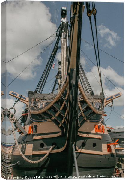 HMS Victory Canvas Print by Eduardo Vieira