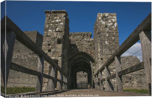 Portchester Castle Canvas Print by Eduardo Vieira