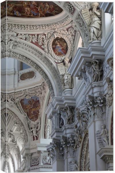  St. Stephen's Cathedral  Passau Germany Canvas Print by Alan Humphreys