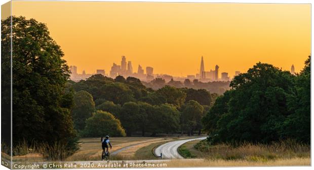 London skyline golden hour Canvas Print by Chris Rabe