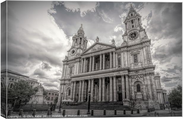 St Pauls Cathedral Canvas Print by Chris Rabe