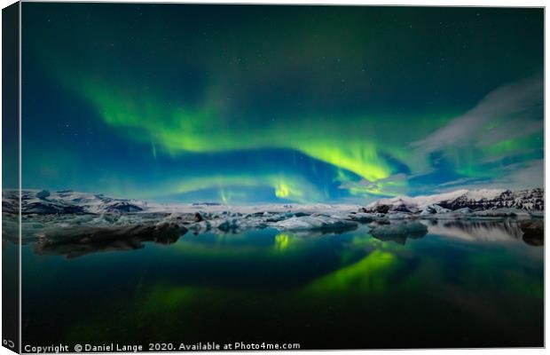Green Nights in Iceland Canvas Print by Daniel Lange