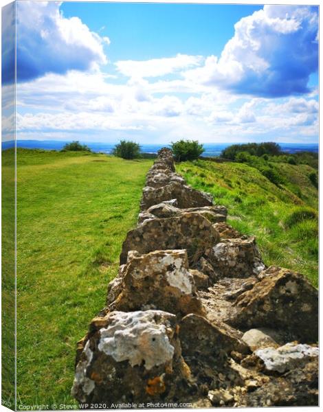 Dry Stone Wall Canvas Print by Steve WP