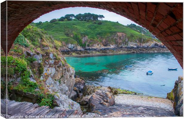 Saints Bay Guernsey. Canvas Print by George de Putron