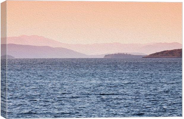 Sunrise over the coast Canvas Print by Luisa Vallon Fumi