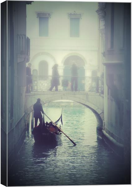 Foggy day in Venice Canvas Print by Luisa Vallon Fumi