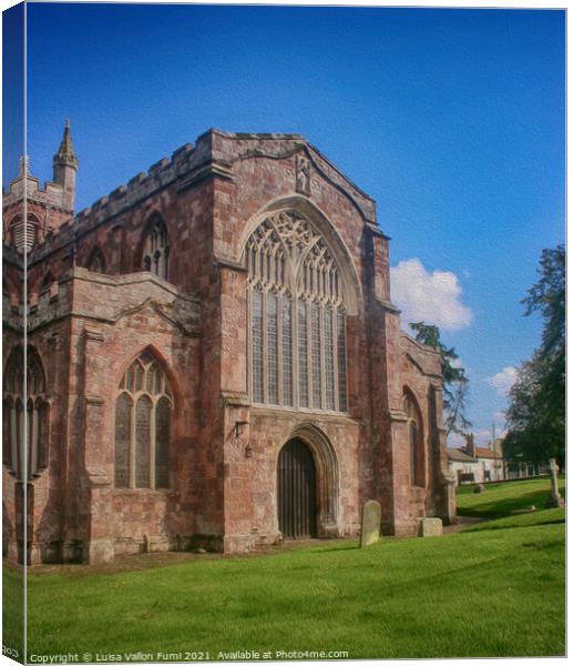 Crediton Parish Church Canvas Print by Luisa Vallon Fumi