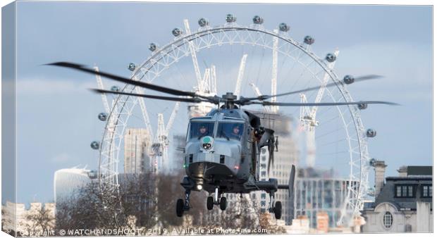 In the London Eye Canvas Print by WATCHANDSHOOT 