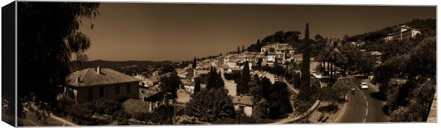 Panoramic Summertime Bliss in Bormes-Les-Mimosas i Canvas Print by youri Mahieu