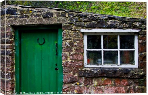 Old Workshop, Dovedale, Derbyshire Canvas Print by Mike Dale