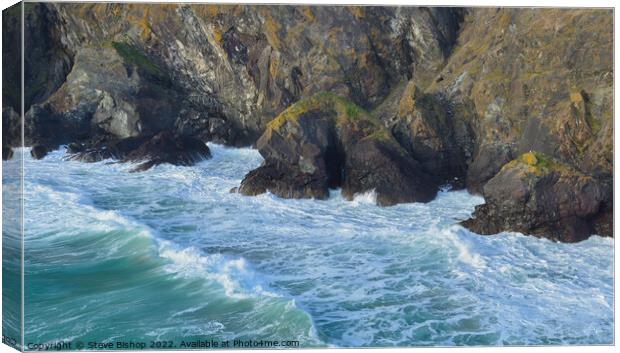 Soapy Cove - Cornwall, Lizard Coast Canvas Print by Steve Bishop