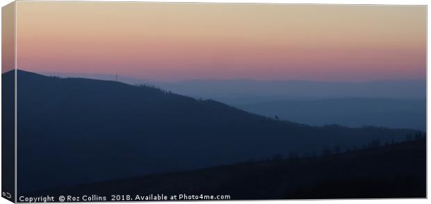 Sunset from Monte Frio, Portugal Canvas Print by Roz Collins