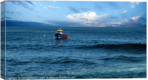 Serenity on the Moray Firth Canvas Print by Tom McPherson