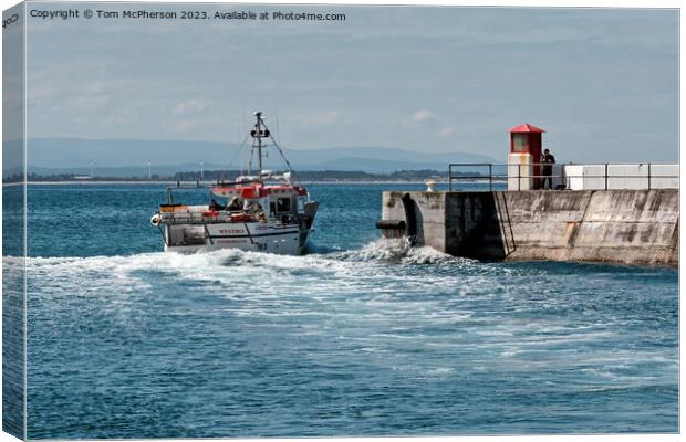 Departure of INS20 Westro Canvas Print by Tom McPherson