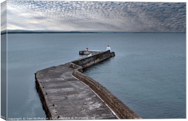 Untamed beauty of Burghead Bay Canvas Print by Tom McPherson