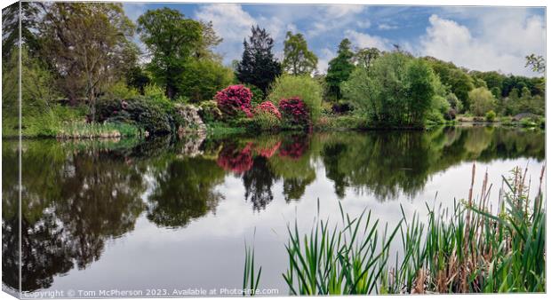 Serene Reflections at Burgie Canvas Print by Tom McPherson