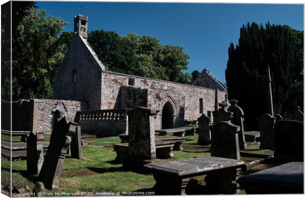 "Ethereal Ruins of Duffus Church" Canvas Print by Tom McPherson