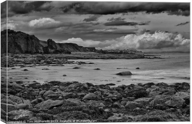 "Sculpted Beauty on the Moray Coast" Canvas Print by Tom McPherson