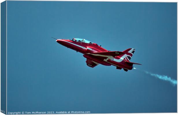 'Spectacular Display: Red Arrows in Flight' Canvas Print by Tom McPherson