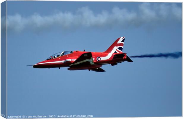 High-Octane Display by Red Arrows Canvas Print by Tom McPherson