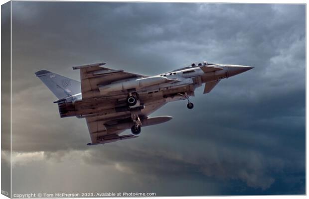 Typhoon FGR.Mk 4: Choreographed Sky Dance Canvas Print by Tom McPherson