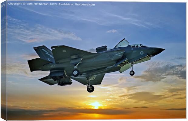 Lockheed Martin F-35B: Aerial Dominance Unleashed Canvas Print by Tom McPherson