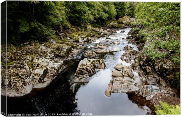Highland's Longest: The Findhorn River Canvas Print by Tom McPherson
