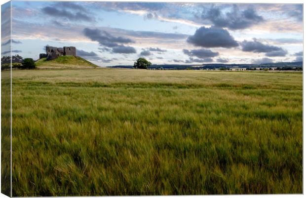 Historic Duffus Castle: Ancient Stronghold's Tale Canvas Print by Tom McPherson