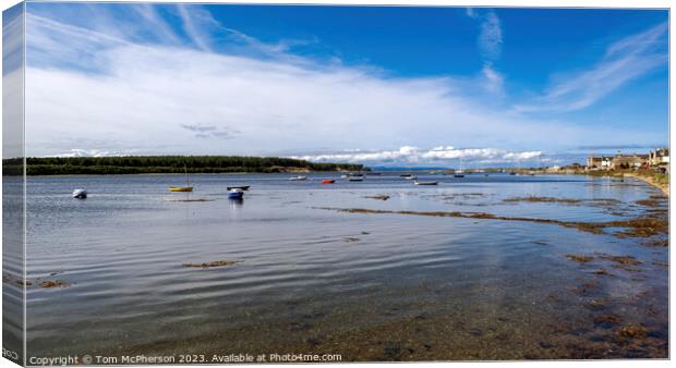  Scenic View of Findhorn Bay Canvas Print by Tom McPherson