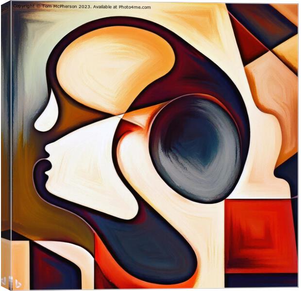 Abstract Picasso-Inspired Masterpiece Canvas Print by Tom McPherson