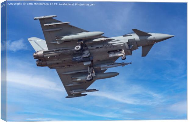 The Vigilant Eurofighter Typhoon Canvas Print by Tom McPherson