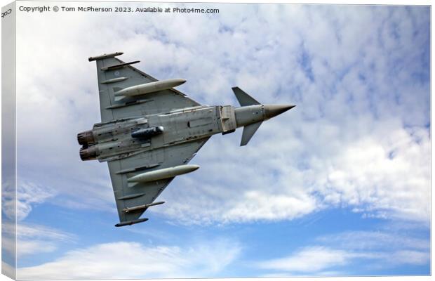 RAF's Formidable Eurofighter Typhoon Canvas Print by Tom McPherson