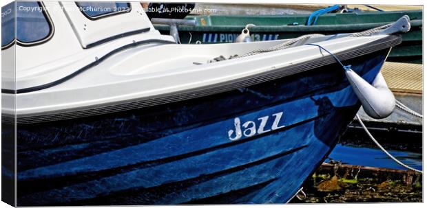 Jazz the Boat Canvas Print by Tom McPherson