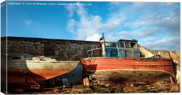 Abandoned at Burghead Canvas Print by Tom McPherson