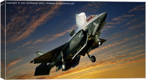 Lockheed Martin F-35B Lightning II Canvas Print by Tom McPherson