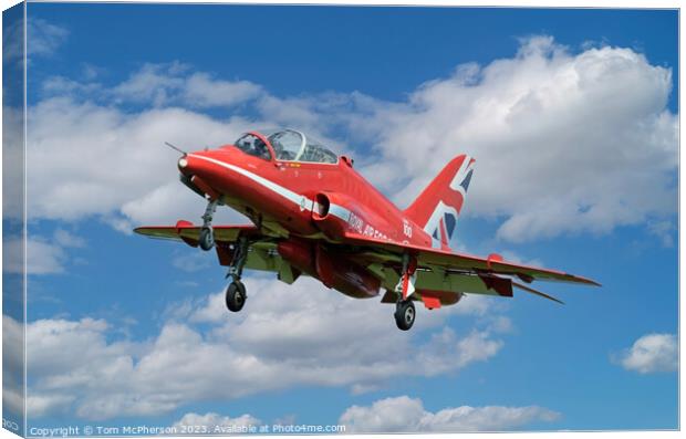 Red Arrows Hawker Canvas Print by Tom McPherson