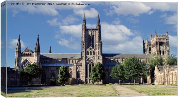Durham Cathedral  Canvas Print by Tom McPherson