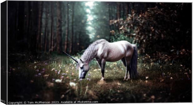 The Mythical Unicorn Canvas Print by Tom McPherson